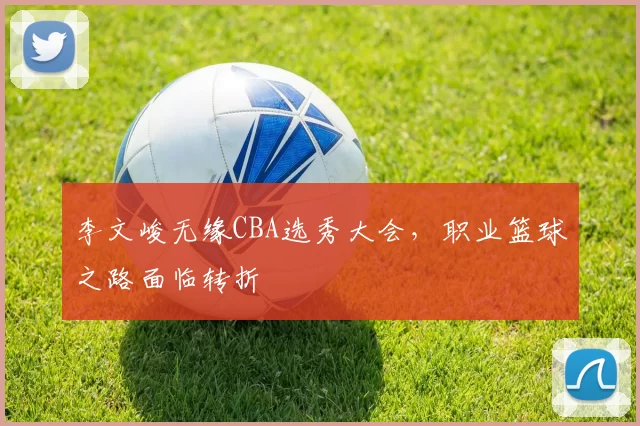 李文峻无缘CBA选秀大会，职业篮球之路面临转折